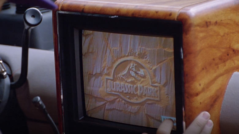 Jurassic Park tour guide console