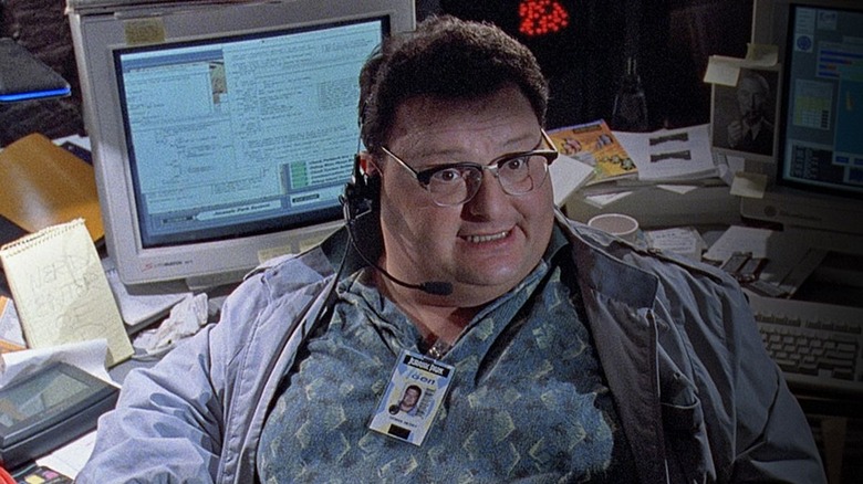 Wayne Knight working at his console