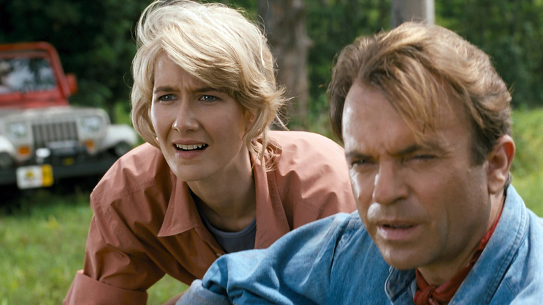 Dern and Neill in Jurassic Park