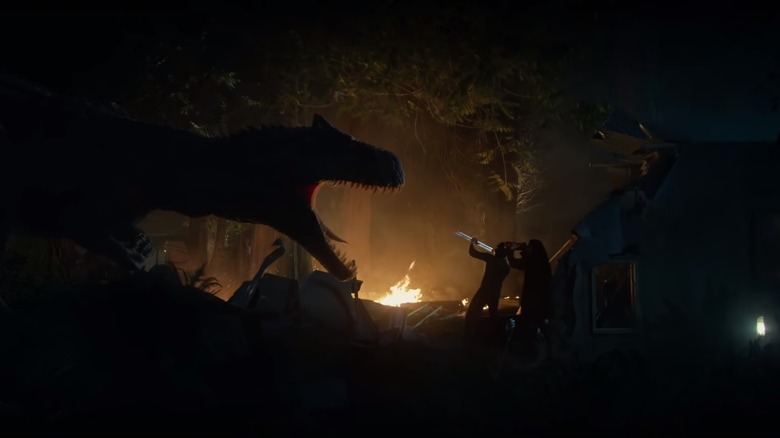 Scene from Jurassic World: Battle at Big Rock