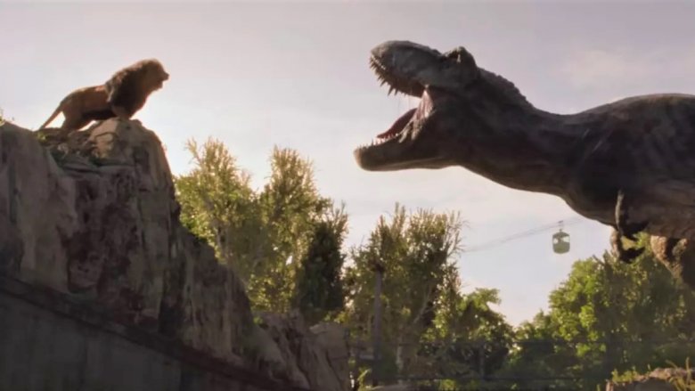 Scene from Jurassic World: Fallen Kingdom