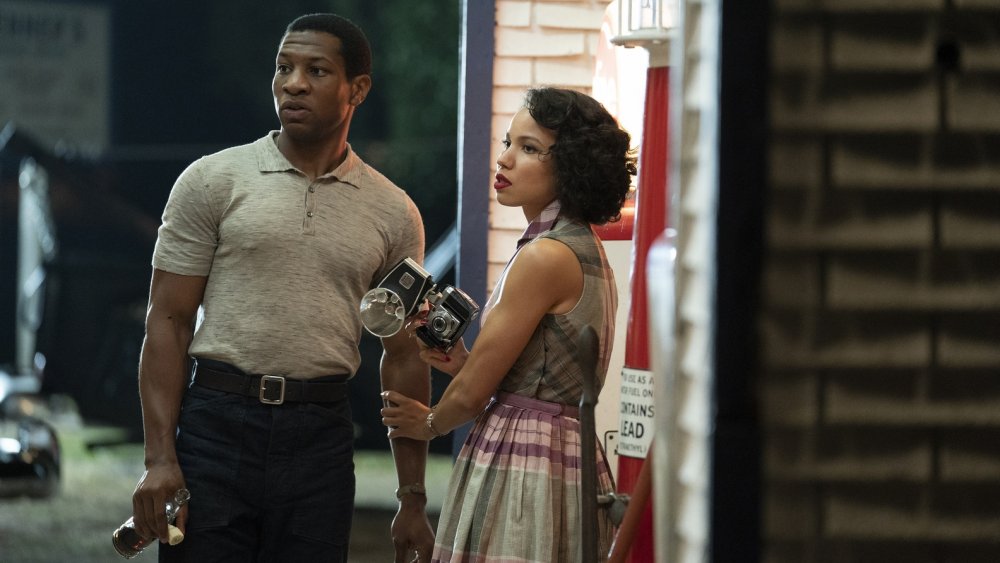 Atticis (Jonathan Majors) and Leti (Jurnee Smollett)