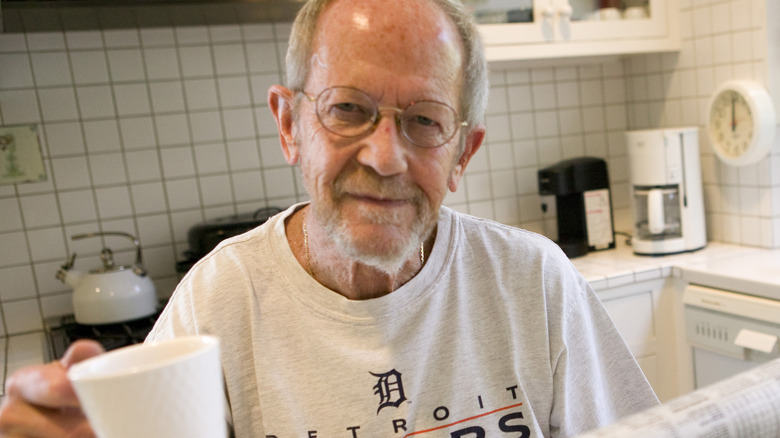 Elmore Leonard smiling