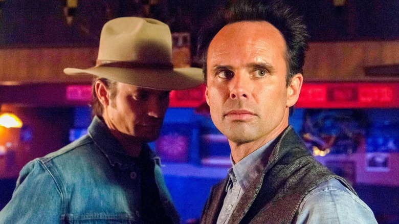 Walton Coggins and Timothy Olyphant on "Justified"