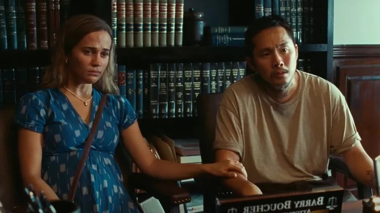 Alicia Vikander Justin Chon Blue Bayour law office