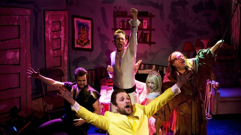 It's Always Sunny in Philadelphia cast performing on stage