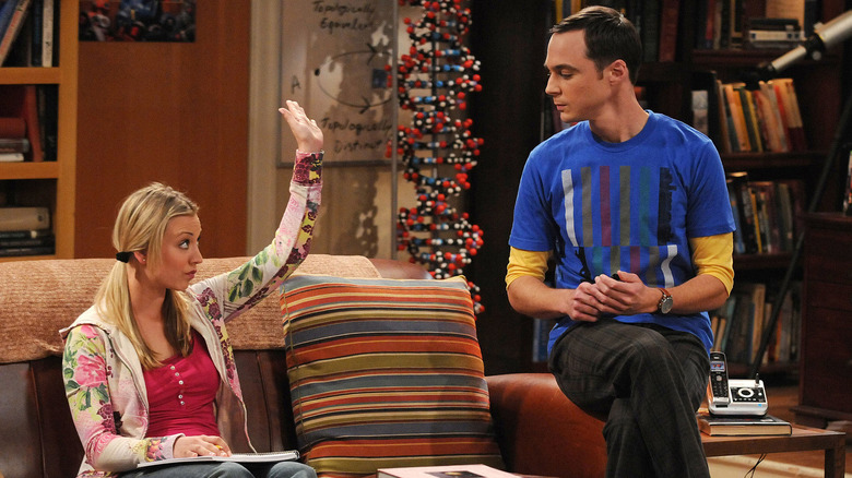 Sheldon teaching Penny science