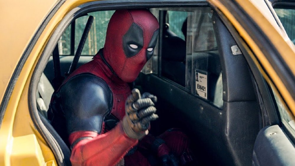 Deadpool in a cab