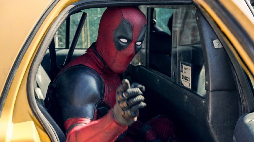 Deadpool in a cab