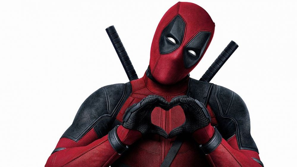 Deadpool heart hands