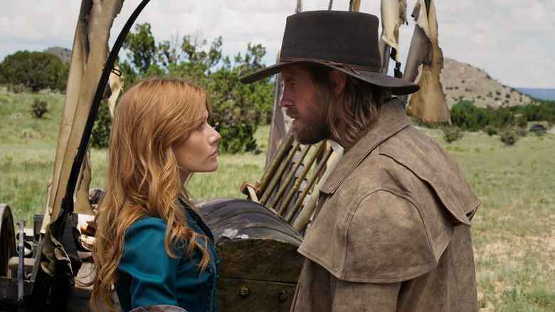 Hoyt and Abby glaring at each other in Walker Independence