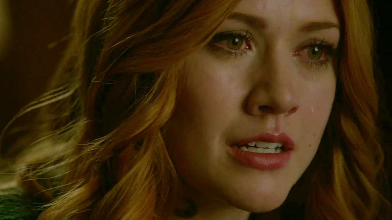 Clary crying