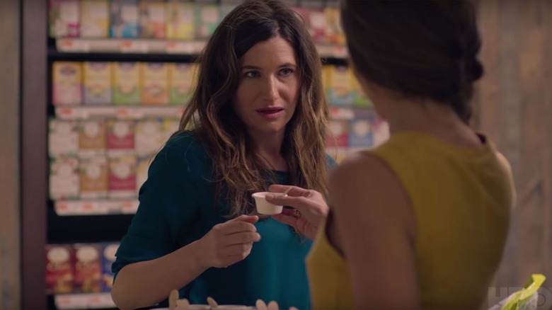 Kathryn Hahn takes free sample