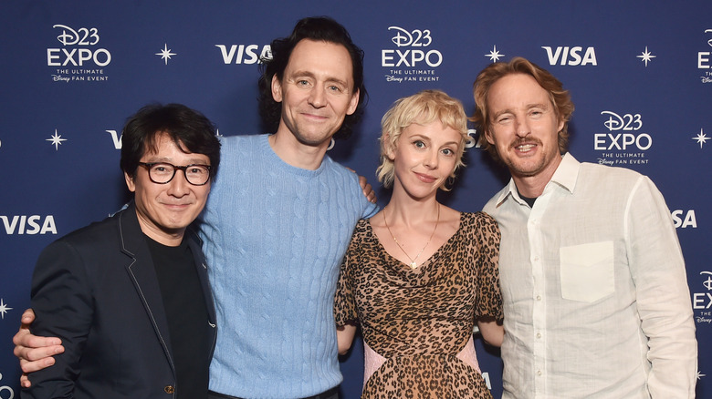 Ke Huy Quan, Tom Hiddleston, Sophia De Martino, Owen Wilson at Disney Expo 2022