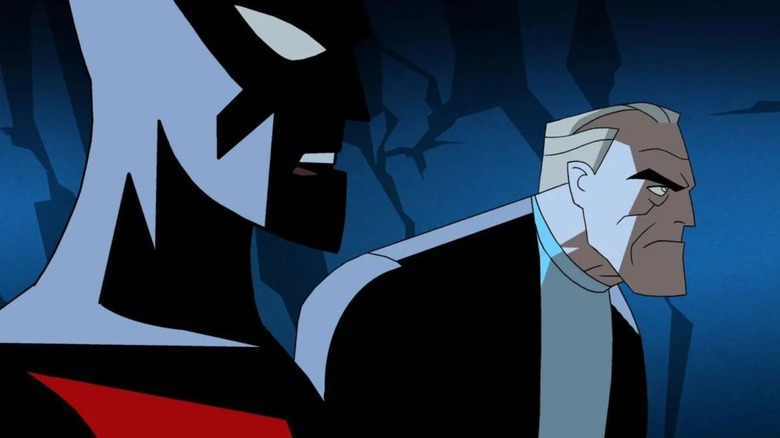 Old bruce wayne and batman beyond