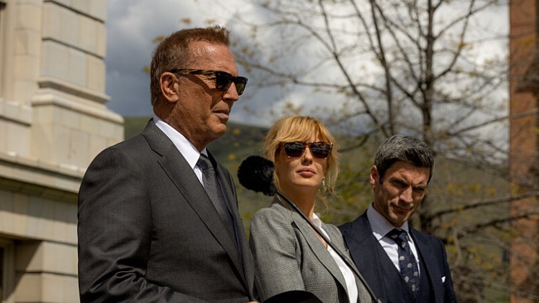 John, Beth, and Jamie from Yellowstone at event