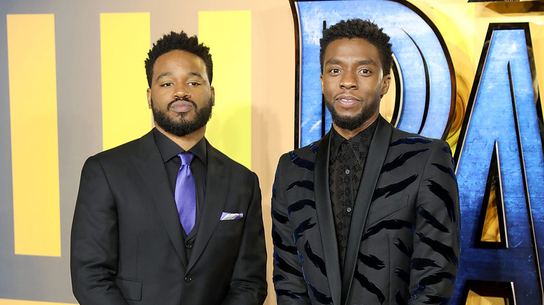 Ryan Coogler and Chadwick Boseman posing 