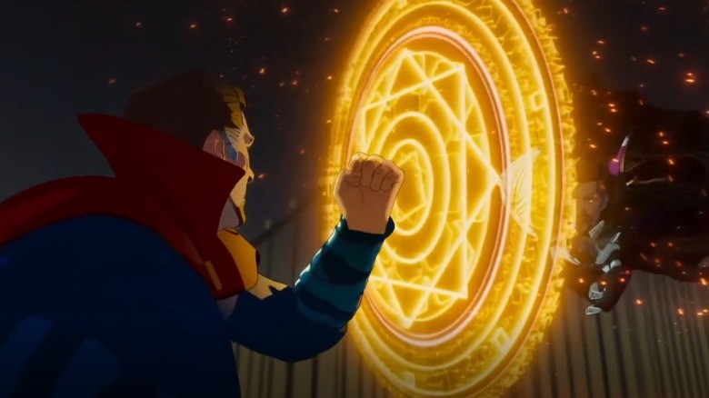 Doctor Strange battling Strange Supreme