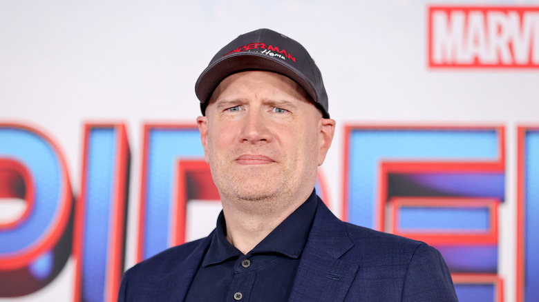 Kevin Feige wearing a hat