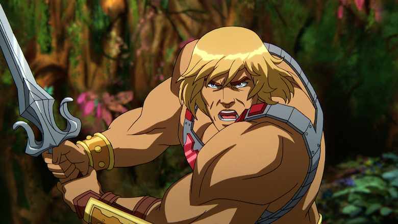 He-Man running with Sword of Power