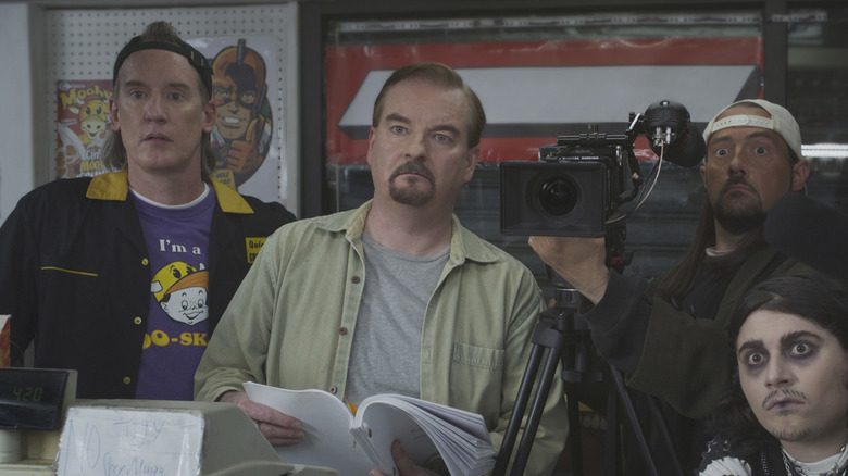 Filming Randal's movie in Clerks III