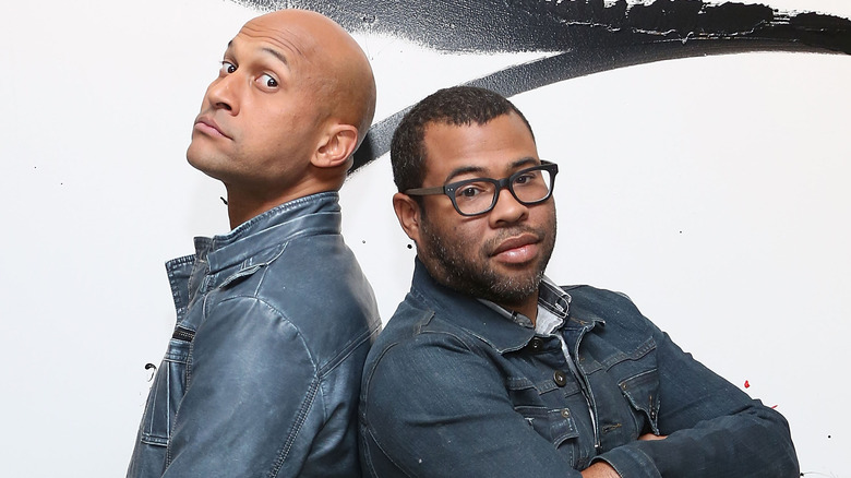 Key and Peele standing back to back