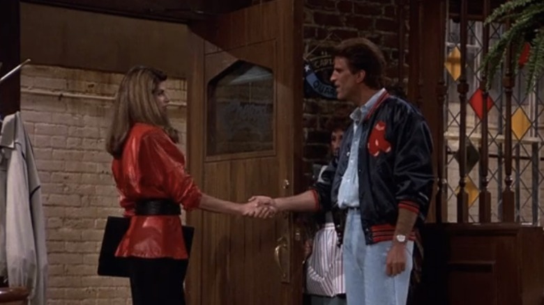 Kirstie Alley and Ted Danson on Cheers