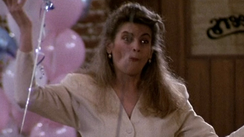 Kirstie Alley makes a funny face