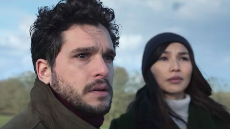 Kit Harington and Gemma Chan in Eternals