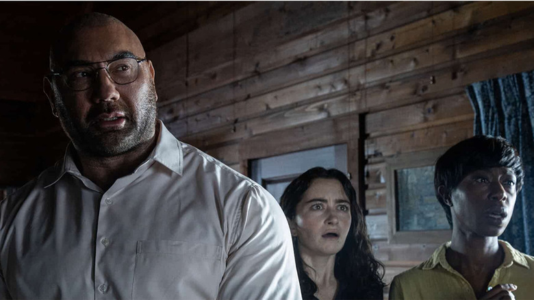 Dave Bautista looking huge in Knock at the Cabin