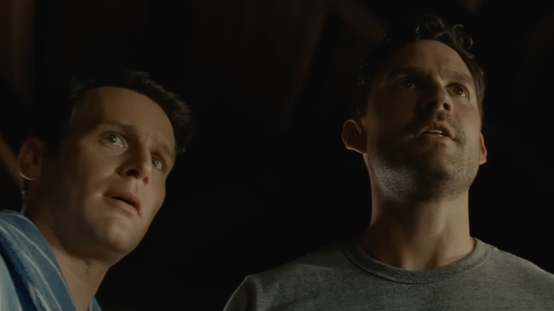 Jonathan Groff and Ben Aldridge scared