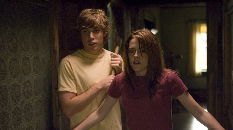 Kristen Stewart prepares to fight something monstrous