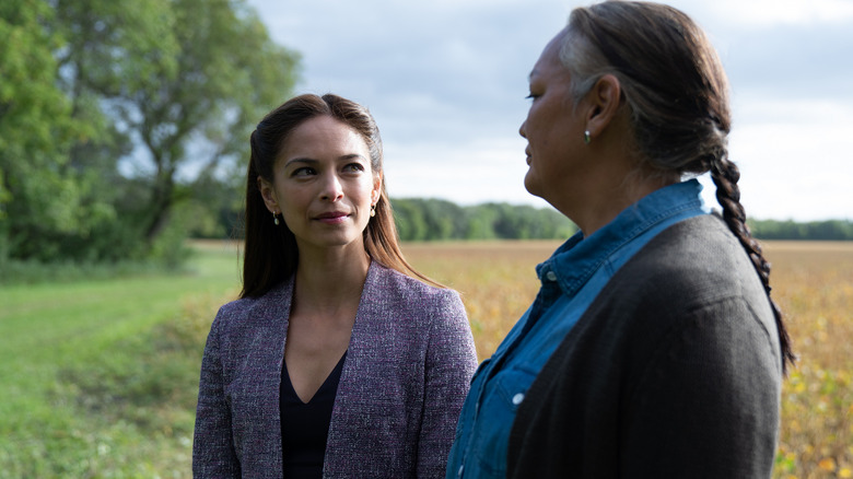 Joanna and Helen in a field Burden of Truth