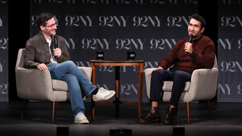 Josh Horowitz speaking with Kumail Nanjiani 