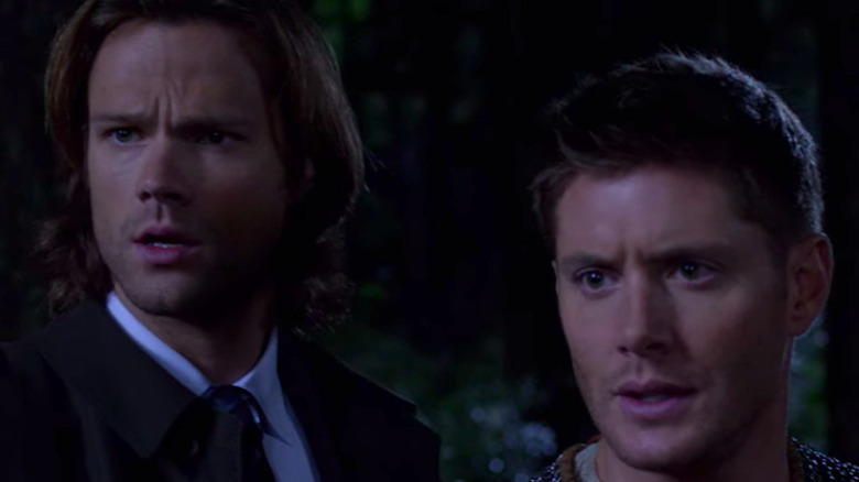 Supernatural's Sam and Dean focusing