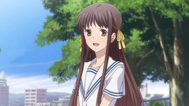 Tohru smiling in the park