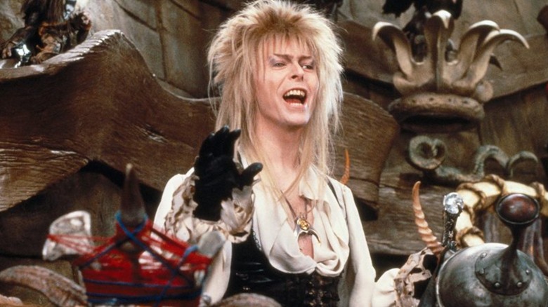 Jareth surrounded by goblins