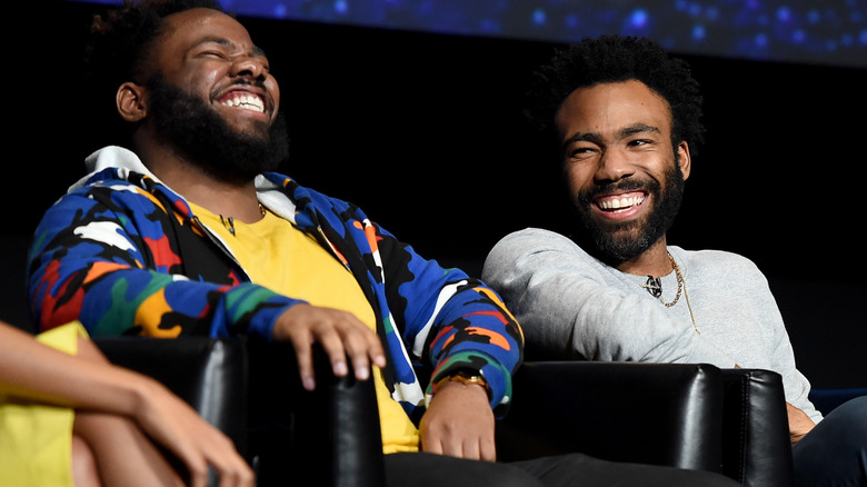 Stephen and Donald Glover Laughing