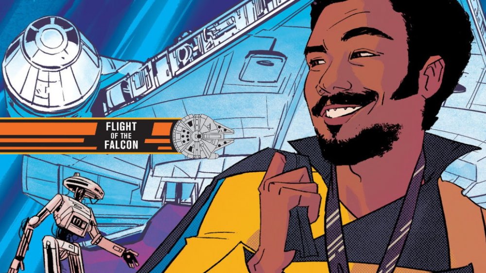 The cover to Lando's Luck