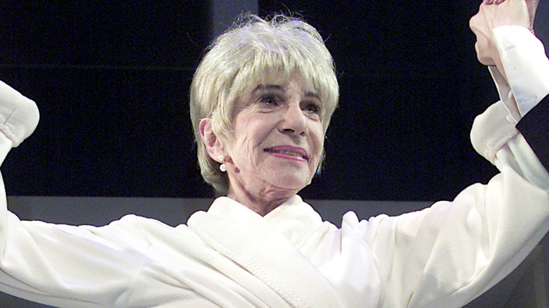 Doris Belack takes a bow onstage in 2002