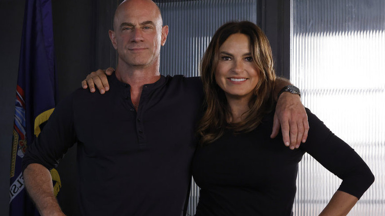 Stabler and Benson smiling