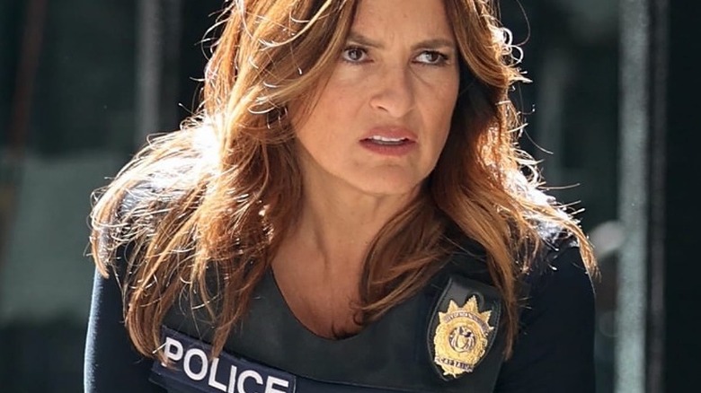 Olivia Benson scowling