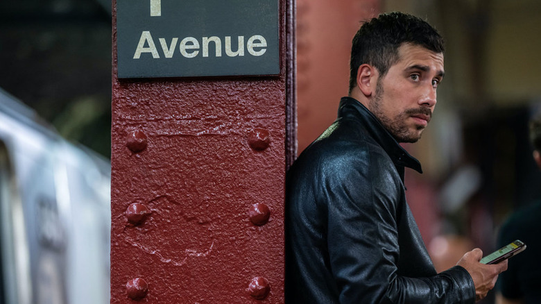 Joe Velasco standing on subway platform