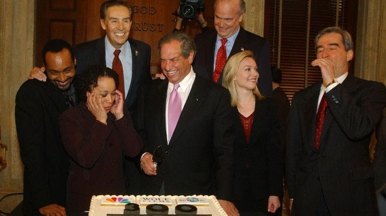 Dick Wolf with Law & Order cast