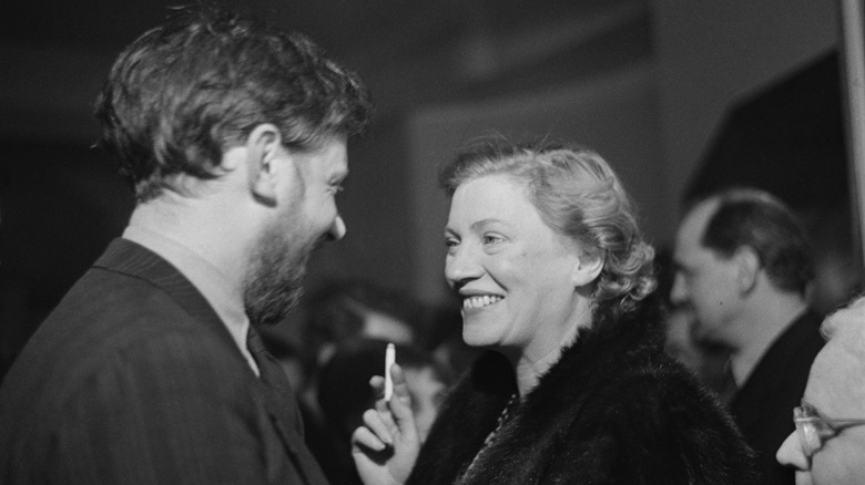 Lee Miller smiling at party