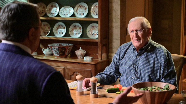 Len Cariou and Tom Selleck speaking