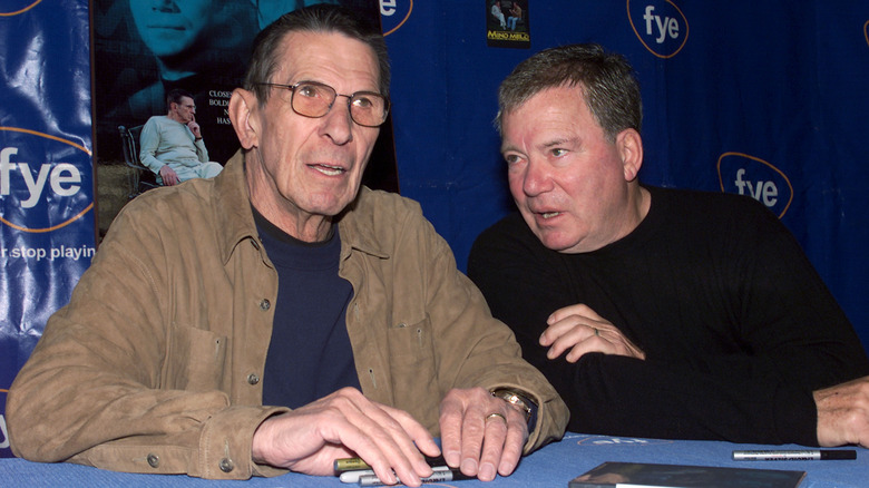 Leonard Nimoy and William Shatner promoting Star Trek