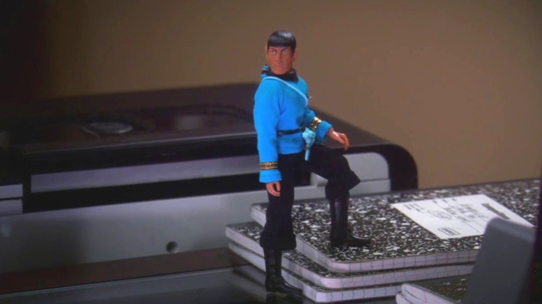 Little Spock on a desk