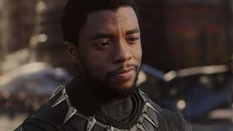 Chadwick Boseman smiling