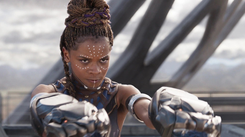 Shuri armed for battle